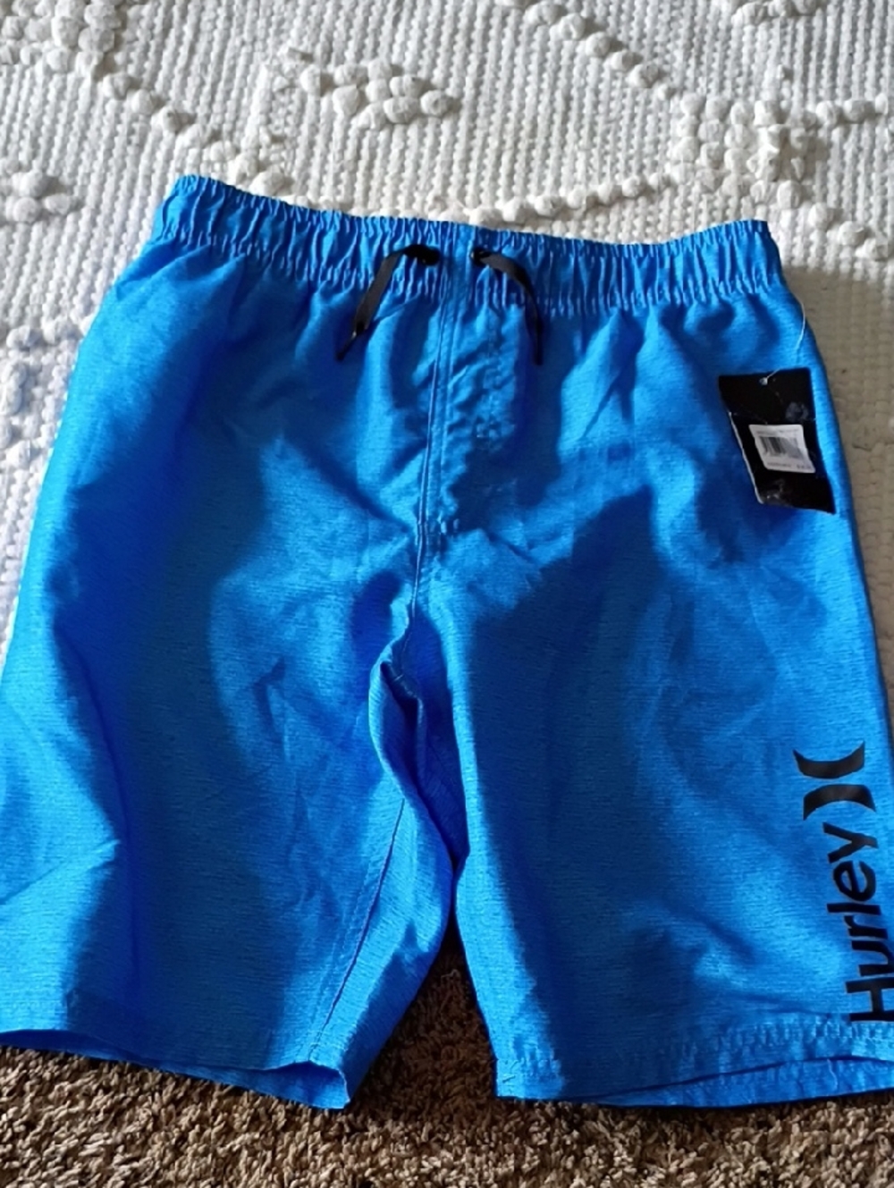 Hurley Bright Blue Elastic Waist Board Shorts